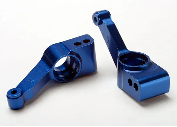 Traxxas Rear Aluminium Stub Axle Carriers: Blue (2) 1