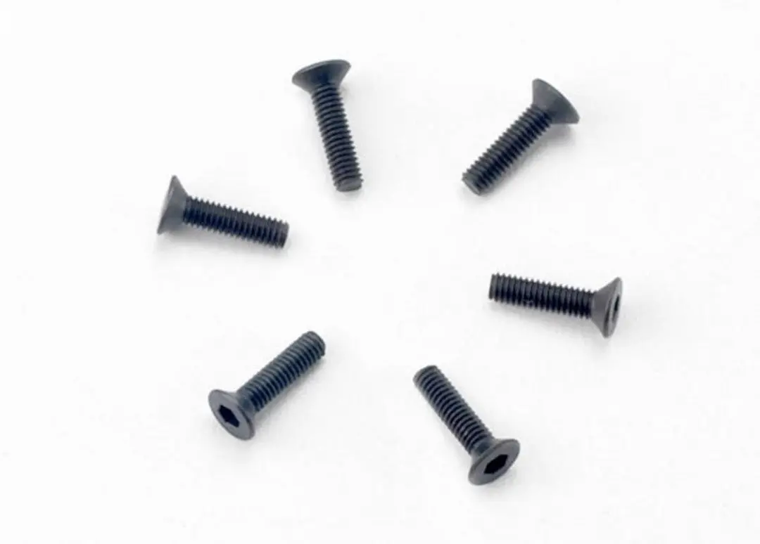 Traxxas Countersunk Machine Screws: M2.5X10mm (6) 1
