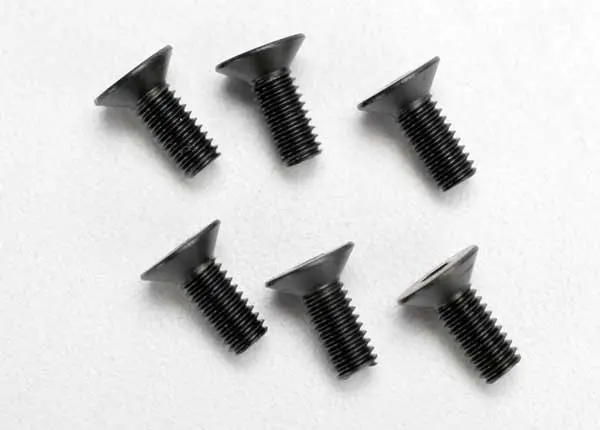 Traxxas Flat Head Screws: M4x10mm (6) 1