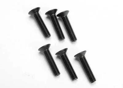 Traxxas Flat Head Screws: M4x18mm (6) 1