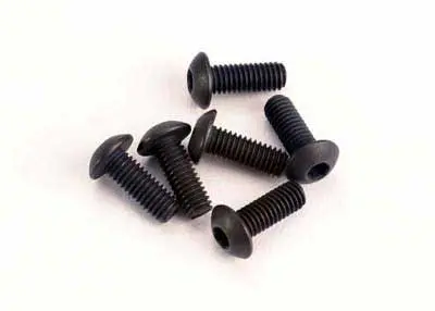 Traxxas Button Head Hex Screws: M3x8mm (6) 1