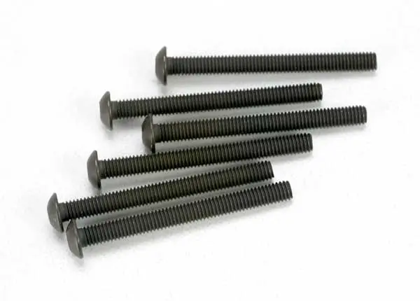 Traxxas Button Head Machine Screws: M3x30mm (6) 1