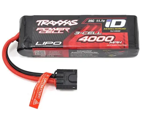 Traxxas 3S 11.1V 4000Mah 25C Lipo Battery Id Connector 1