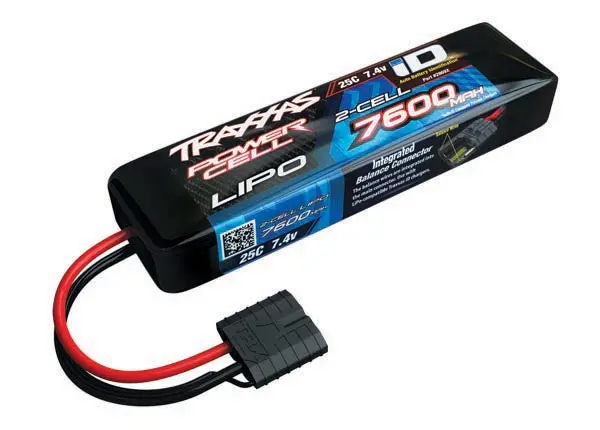 Traxxas 7600Mah 2S 7.4V 25C Lipo W/Id Connector 1