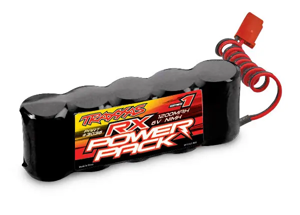 Traxxas 1200Mah 6.0V Nimh Flat Rx 18X7x7mm 1