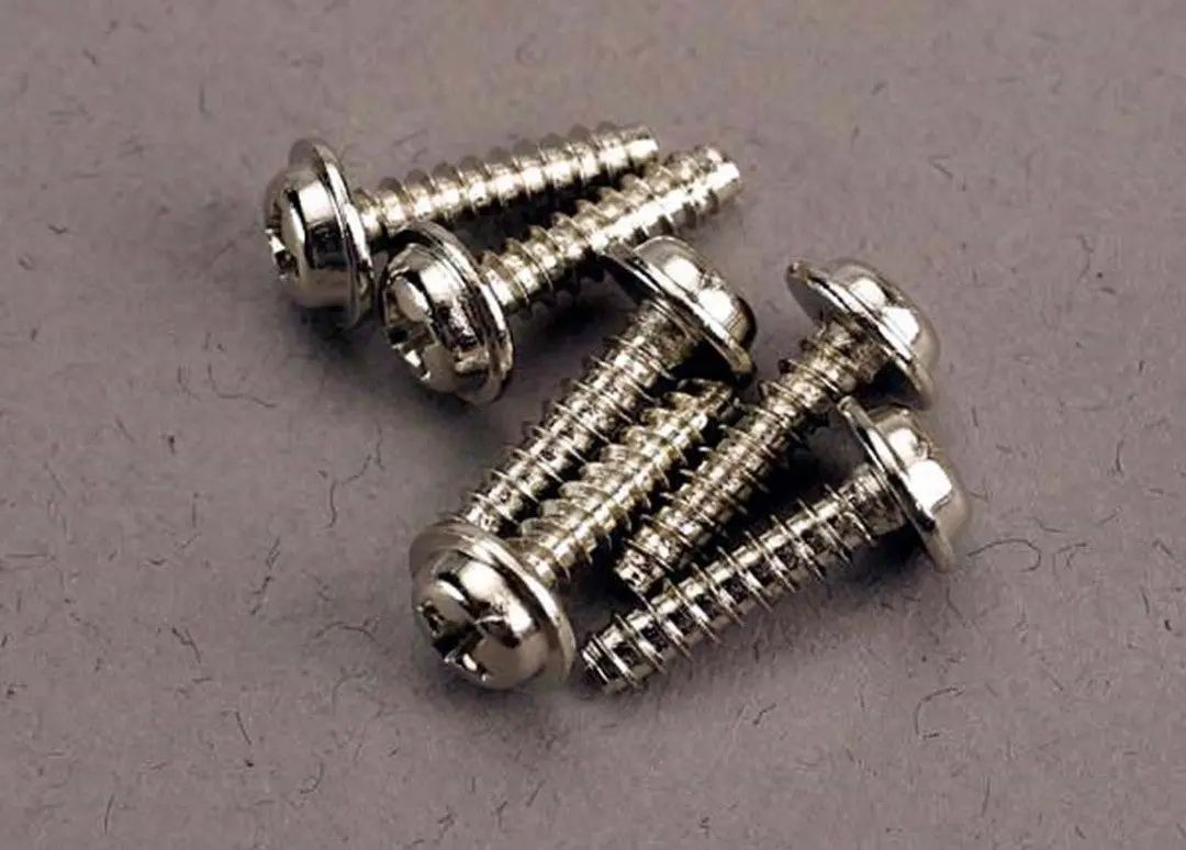 Traxxas Self-Tapping Washerhead Screws: M3x12mm (6) 1