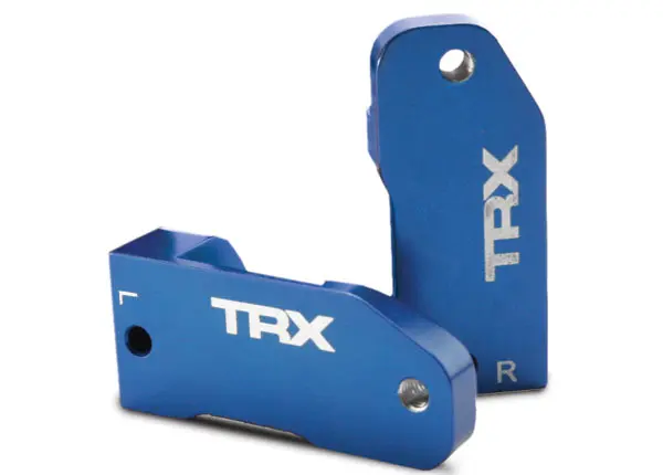 Traxxas Aluminium 6061-T6 Caster Blocks: 30 Degree (Blue) 1