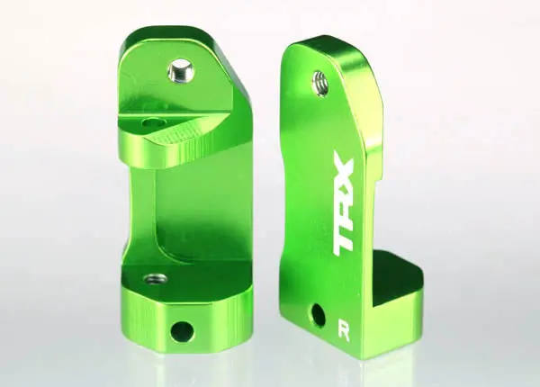 Traxxas Aluminium 6061-T6 Caster Blocks: 30 Degree (Green) 1