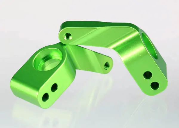 Traxxas Rear Aluminum Stub Axle Carriers 6061-T6: Green 1