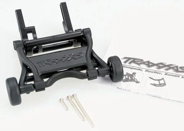 Traxxas Assembled Wheelie Bar: Slash/Stampede/Rustler/Bandit (Black) 1