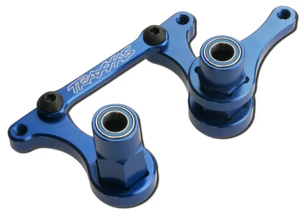 Traxxas Aluminum 6061-T6 Steering Bellcrank And Draglink: Blue 1