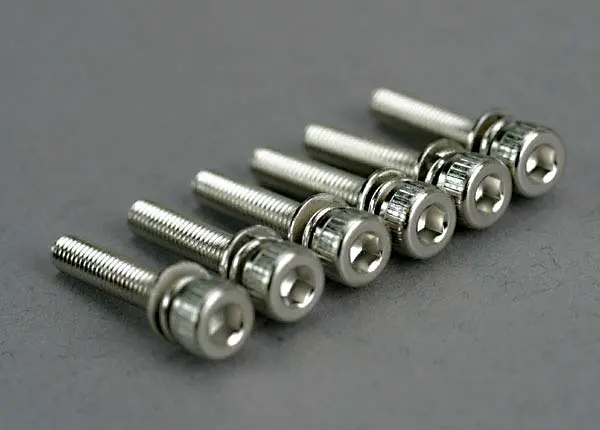 Traxxas Cap Head Screws: M3x15mm (6) 1