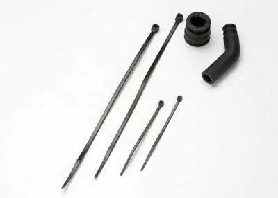 Traxxas Molded Exhaust Pipe Coupler (Black) 1