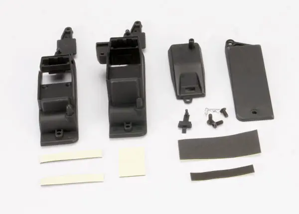 Traxxas Box, Receiver & Battery (2)/ Cover/ Foam Pad & Adhesive/ 1