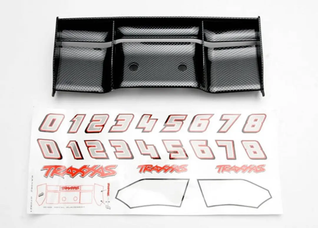 Traxxas Wing Revo (Exo-Carbon Finish) Decal Sheet 1