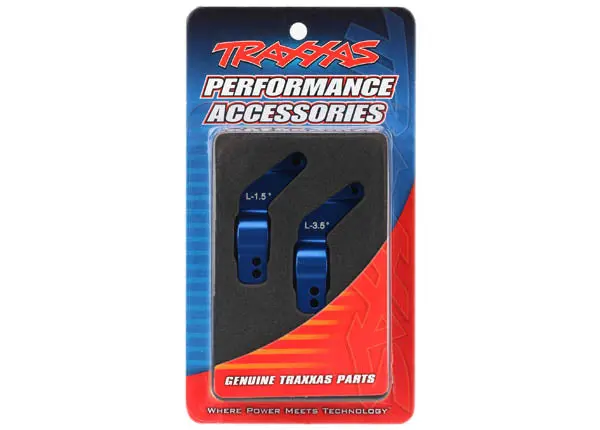 Traxxas Aluminum Rear Axle Carriers 6061-T6: X0-1 (Blue) 1