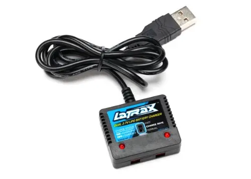 Traxxas Latrax Alias Usb Dual 3.7V Port Lipo Battery Charger (High Output) 1