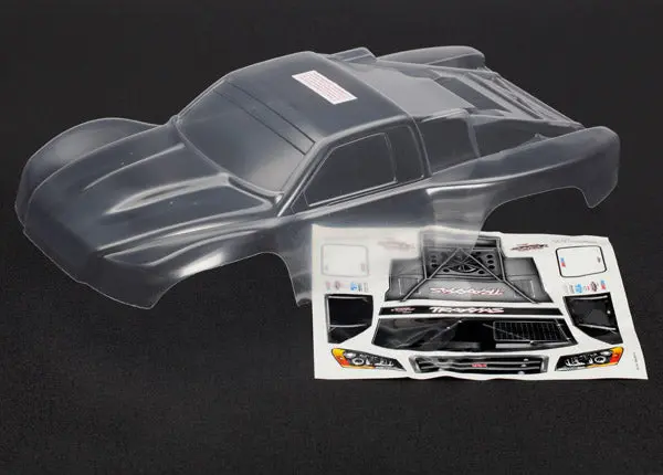Traxxas Body Clear And Trimmed W/Decal Sheet: Slash 4X4 1