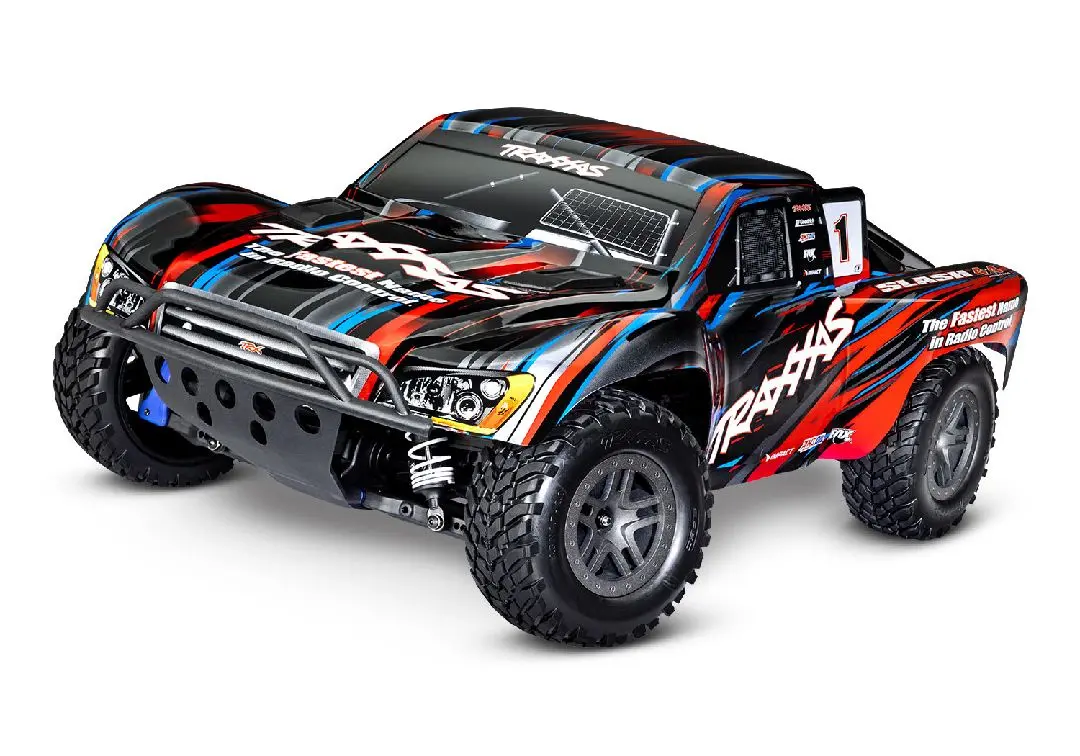 Traxxas Slash 4X4 1/10 Bl-2S Brushless Short Course Truck: No Batt/Charger (Red) 1