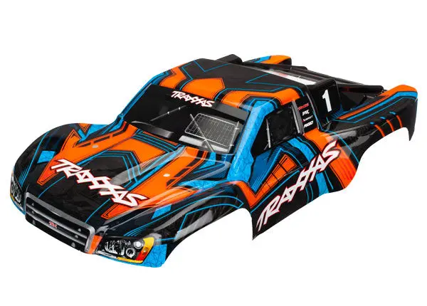 Traxxas Slash 4X4 Body (Orange/Blue) Complete 1
