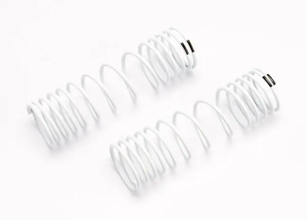 Traxxas Progressive Rate Rear Shock Springs (White) (2) 1