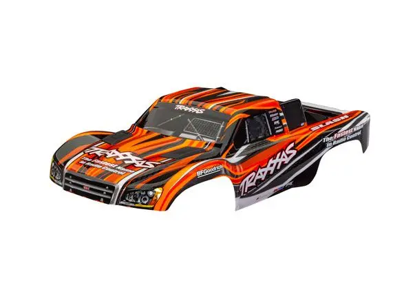 Traxxas Clipless Mounting Painted Body: Slash (Orange) 1