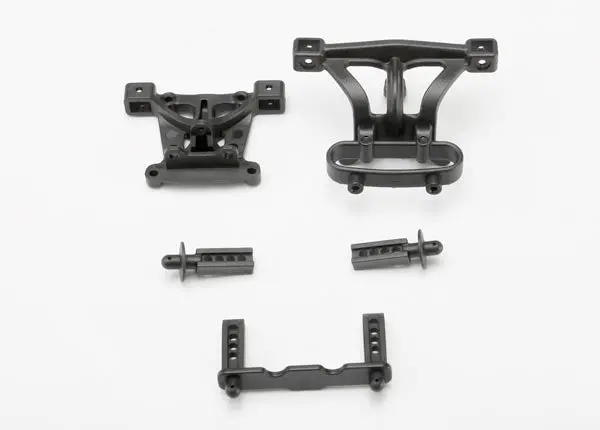 Traxxas Front & Rear Body Mounts W/Mount Posts: 1/16 1