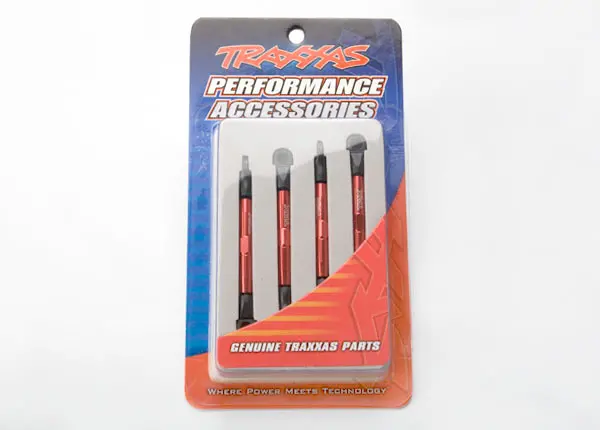 Traxxas Aluminum Toe Links: 1/16 Slash (Red) 1