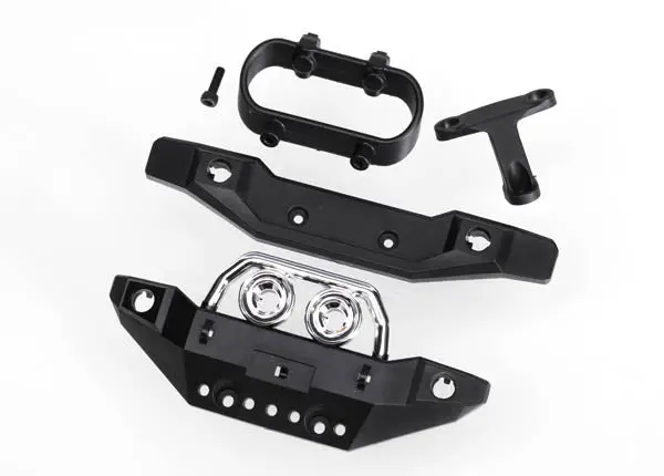 Traxxas Front & Rear Bumper Set W/Mount: 1/16 Summit 1