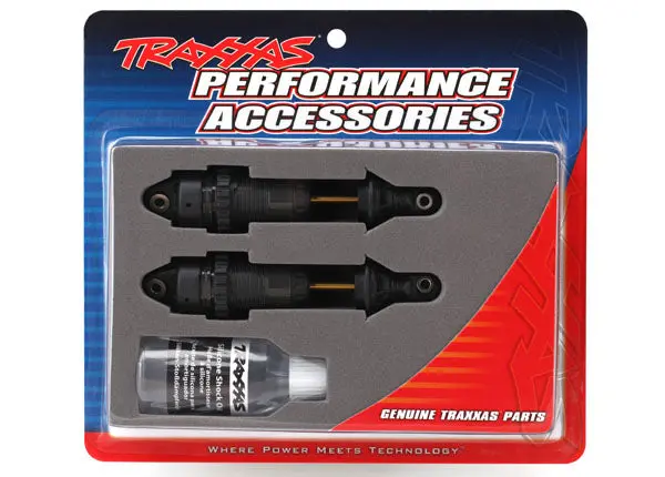 Traxxas Aluminum Gtr Tini Hard Anodized Shocks W/O Springs: Black 1