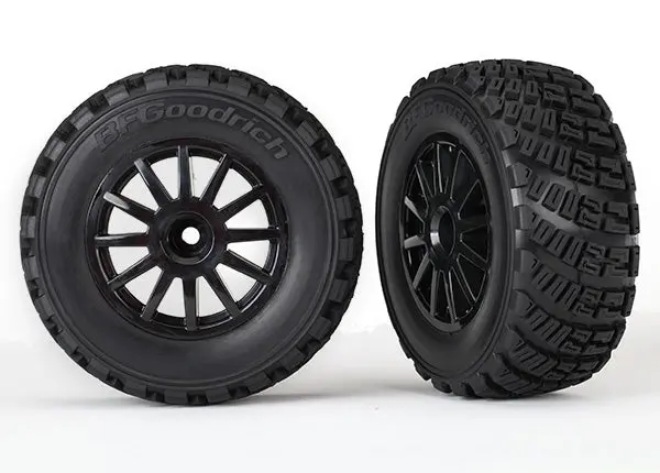 Traxxas Assembled Tires & Wheels Bfgoodrich Rally Tires (Black) 1