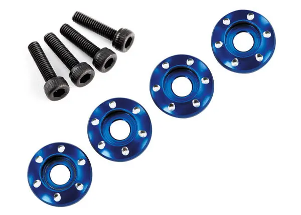 Traxxas Latrax Aluminum Wheel Nut Washers (Blue) 1