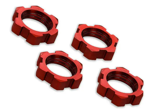 Traxxas Serrated Splined Wheel Nuts 17Mm (Red) 1