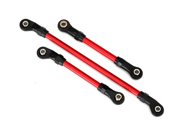 Traxxas Powder Coated Steering Link Set And Panhard: Trx-4 Lift Kit (Red) 1