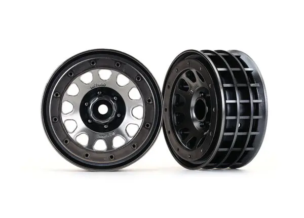 Traxxas Method 105 2.2” Beadlock Wheels: Charcoal Grey 1