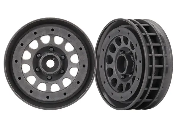 Traxxas Method 105 1.9" Beadlock Wheels: Trx-4 (Charcoal Grey) 1