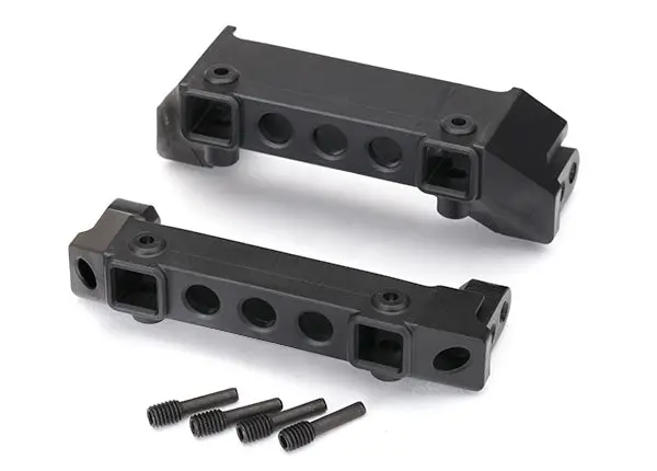 Traxxas Front And Rear Bumper Mounts W/Screw Pins: Trx-4 1