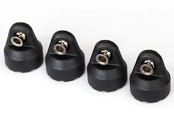 Traxxas Shock Caps Assembled With Hollow Balls: (Black) 1