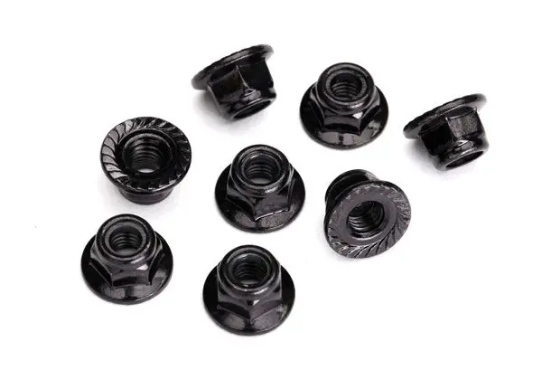 Traxxas Flanged Nylon Locking Nuts: M5 1