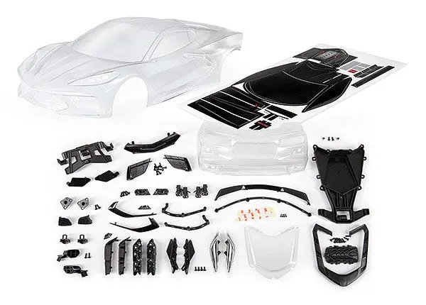Traxxas Clear Body: 4-Tec 3.0 Corvette 1