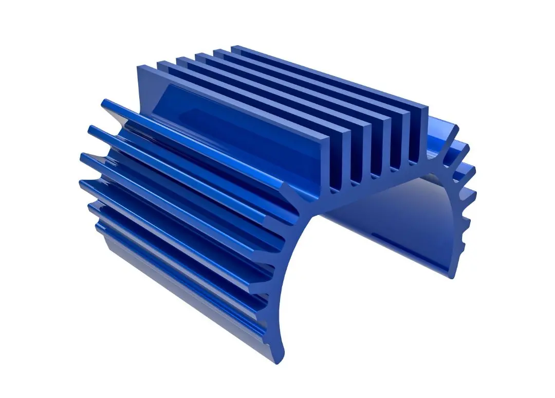 Traxxas Aluminum Motor Heat Sink Titan 87T (Blue) 1