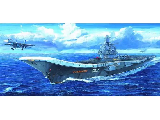 Trumpeter Russia Navy Carrier Kuznetsov 1/700 Model Kit 1