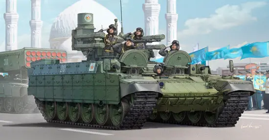 Trumpeter 1/35 Kazakhstan Army Bmpt Model Kit 1