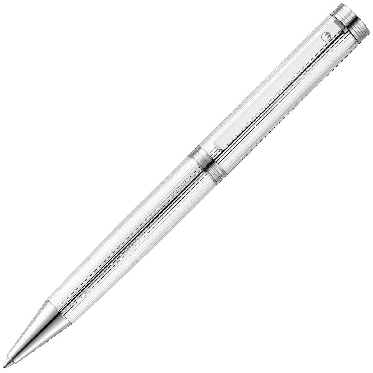 Waldmann, Kugelschreiber Tapio, Nadelstreifen, Silber 1