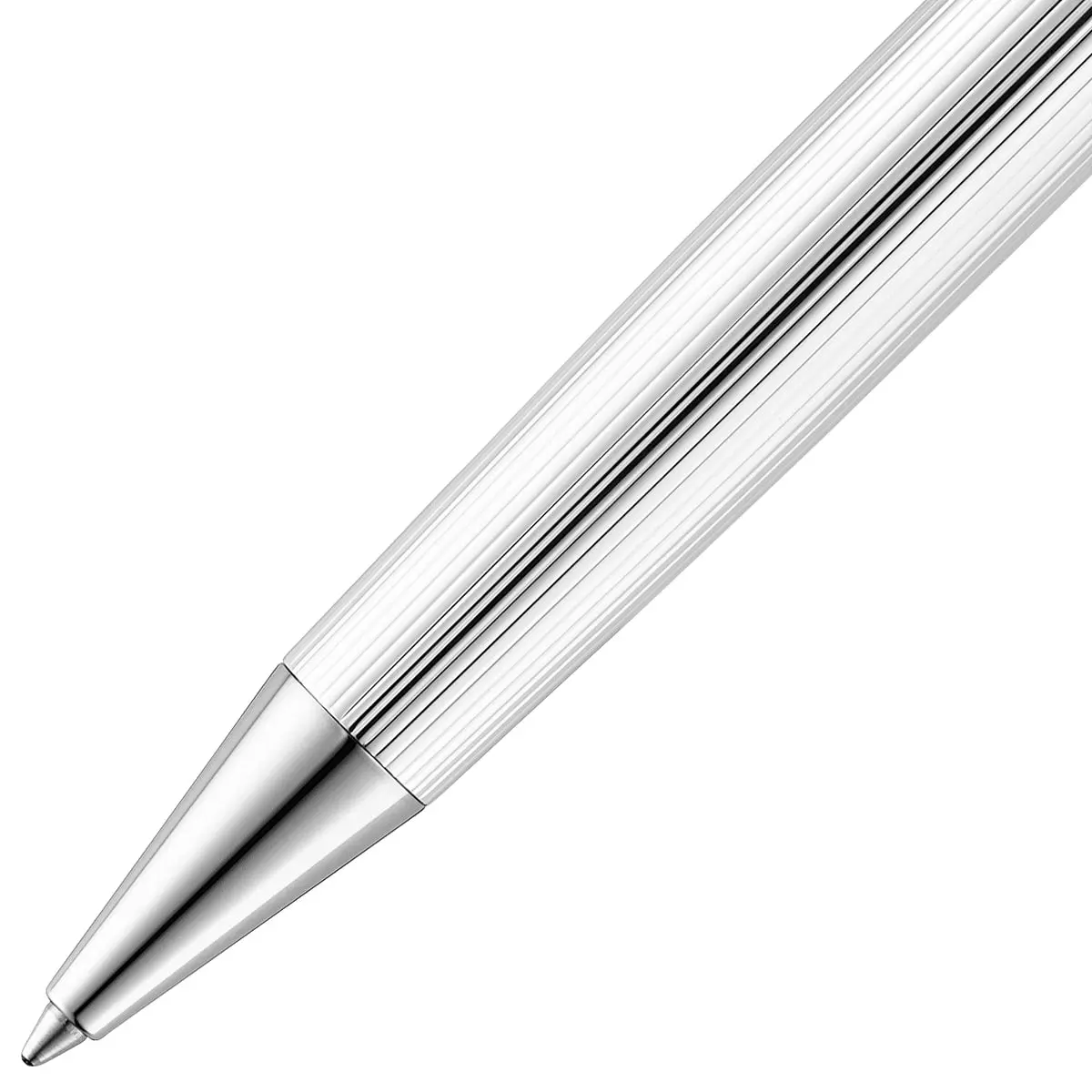 Waldmann, Kugelschreiber Tapio, Nadelstreifen, Silber 2