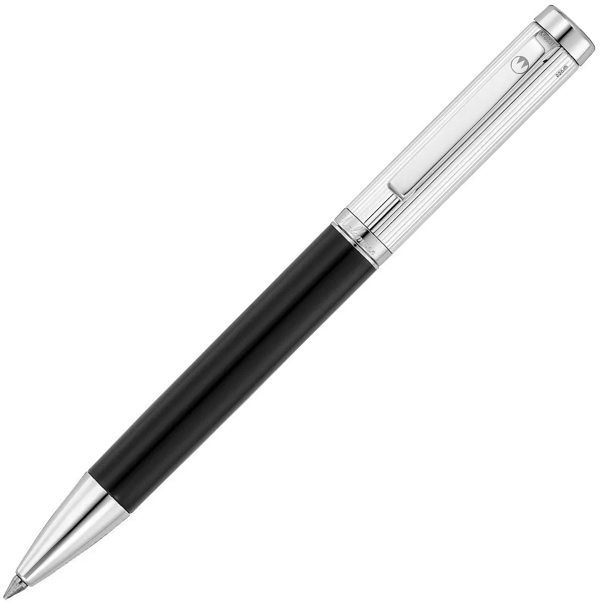 Waldmann, Tintenroller Liberty, Nadelstreifen, Guillochiert, Schwarz 1