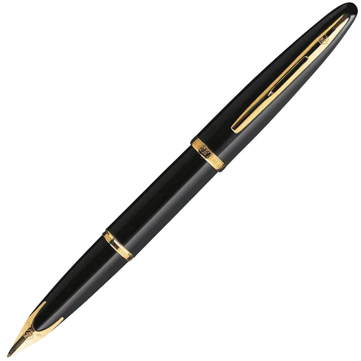 Waterman, Füller Carène, Gold, 18K Feder, Schwarz 1