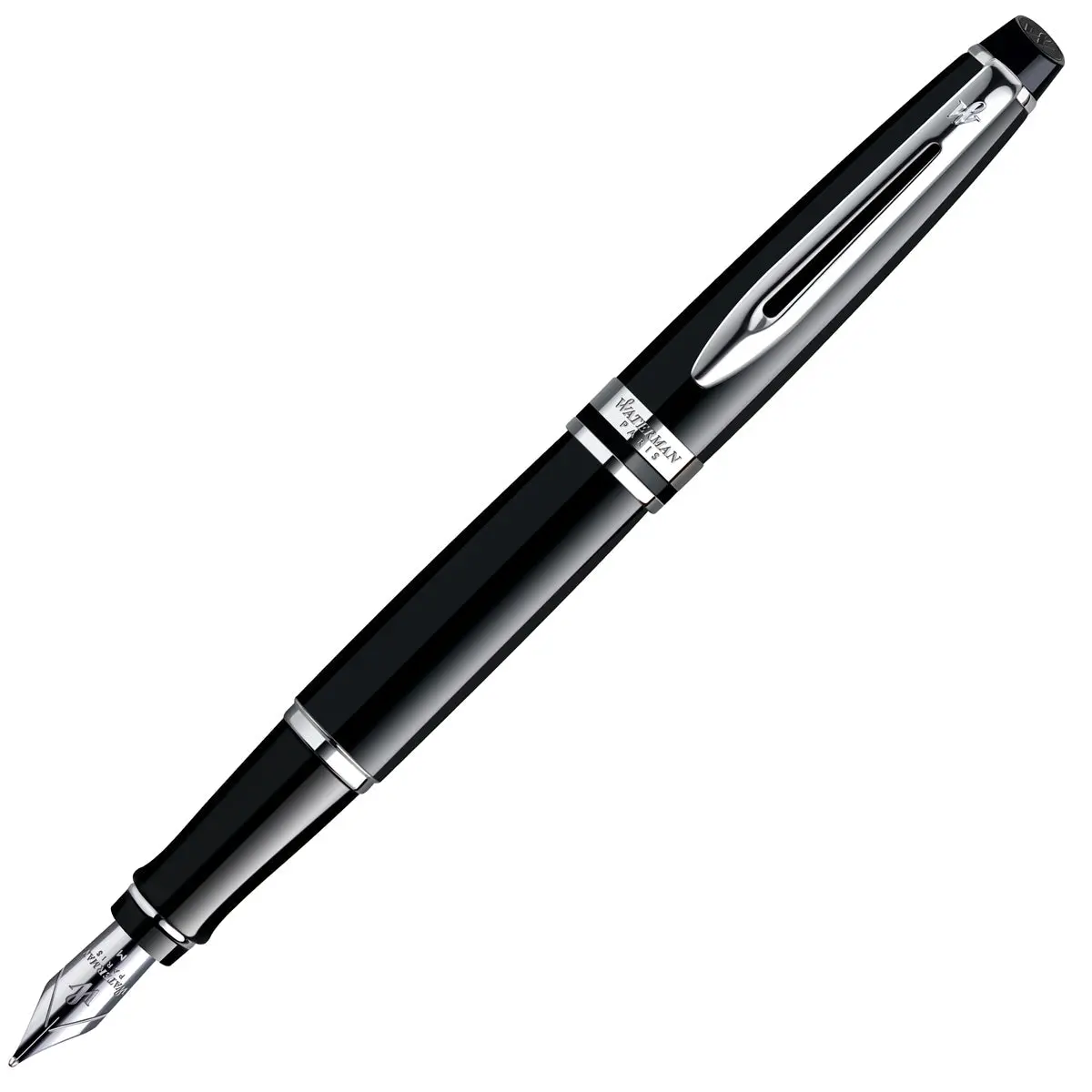 Waterman, Füller Expert, Chrom, Schwarz 1