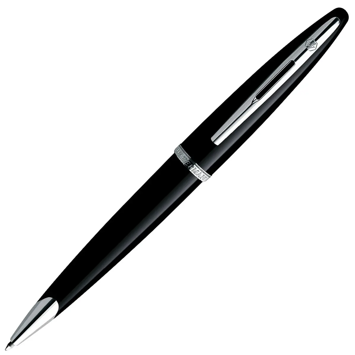 Waterman, Kugelschreiber Carène, Silber Mittel, Schwarz 1