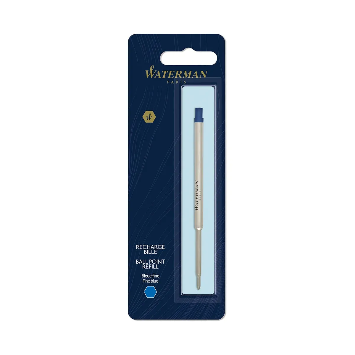 Waterman, Kugelschreibermine, Fein, Blau 1